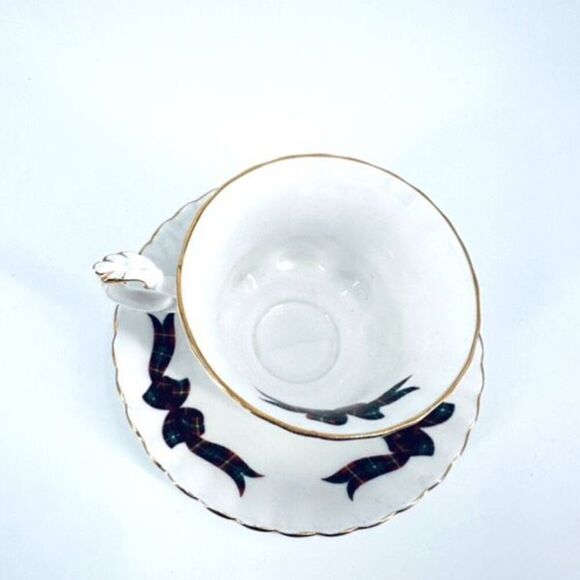Royal Albert Fine Bone China England Tartan Prince Edward Isle Cup & Saucer Set - Picture 5 of 12